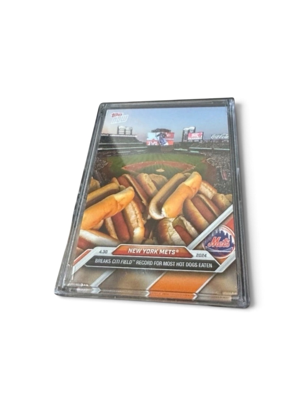 🔥 2024 TOPPS NOW #146 NEW YORK METS CITI FIELD HOT DOG RECORD BREAKER x 20 cards